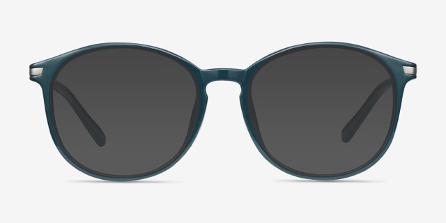 Lindsey Vert PlastiqueMontures de lunettes de vue d'EyeBuyDirect, Avec des Verres Teintés
