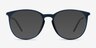 Naomi Matte Blue MetalEyeglass Frames from EyeBuyDirect, with Tinted Lenses