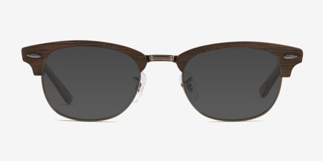 Sweet Jane Brown Wood-textureEyeglass Frames from EyeBuyDirect, with Tinted Lenses