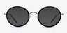Gemini Black AcetateEyeglass Frames from EyeBuyDirect, with Tinted Lenses