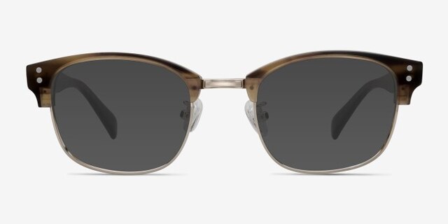 Look Up Brown AcetateEyeglass Frames from EyeBuyDirect, with Tinted Lenses