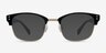 Look Up Black AcetateEyeglass Frames from EyeBuyDirect, with Tinted Lenses