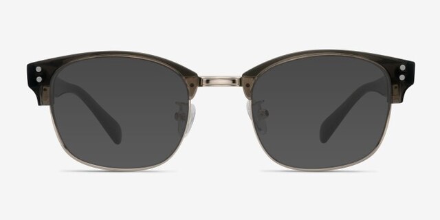 Look Up Clear Gray AcetateEyeglass Frames from EyeBuyDirect, with Tinted Lenses