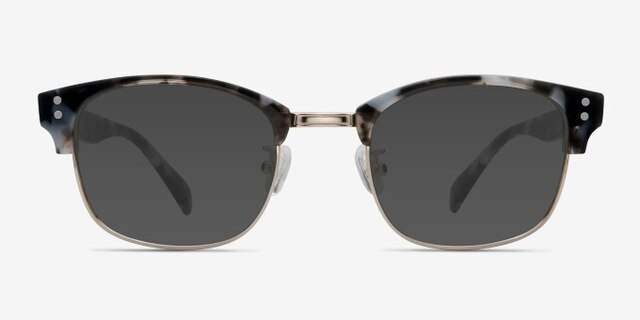 Look Up Gray AcetateEyeglass Frames from EyeBuyDirect, with Tinted Lenses