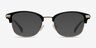Kinjin Black Acetate-metalEyeglass Frames from EyeBuyDirect, with Tinted Lenses