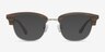 Bansai Walnut Wood-textureEyeglass Frames from EyeBuyDirect, with Tinted Lenses