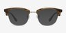 Bansai Brown Striped AcetateEyeglass Frames from EyeBuyDirect, with Tinted Lenses