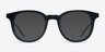 Vendome Matte Black AcetateEyeglass Frames from EyeBuyDirect, with Tinted Lenses