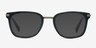 Audacity Black AcetateEyeglass Frames from EyeBuyDirect, with Tinted Lenses