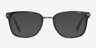 Audacity Dark Tortoise AcetateEyeglass Frames from EyeBuyDirect, with Tinted Lenses