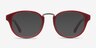 Micor Red AcetateEyeglass Frames from EyeBuyDirect, with Tinted Lenses