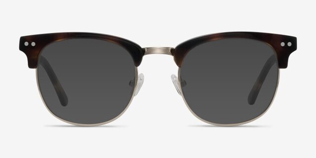 Borderline Tortoise Acetate-metalEyeglass Frames from EyeBuyDirect, with Tinted Lenses