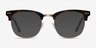 Borderline Tortoise Acetate-metalEyeglass Frames from EyeBuyDirect, with Tinted Lenses