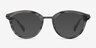 Ginger Gray Striped AcetateEyeglass Frames from EyeBuyDirect, with Tinted Lenses