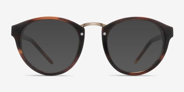 Rita Brown AcetateEyeglass Frames from EyeBuyDirect, with Tinted Lenses