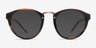 Rita Brown AcetateEyeglass Frames from EyeBuyDirect, with Tinted Lenses