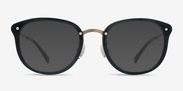 Sakura Black AcetateEyeglass Frames from EyeBuyDirect, with Tinted Lenses