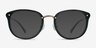 Sakura Black AcetateEyeglass Frames from EyeBuyDirect, with Tinted Lenses