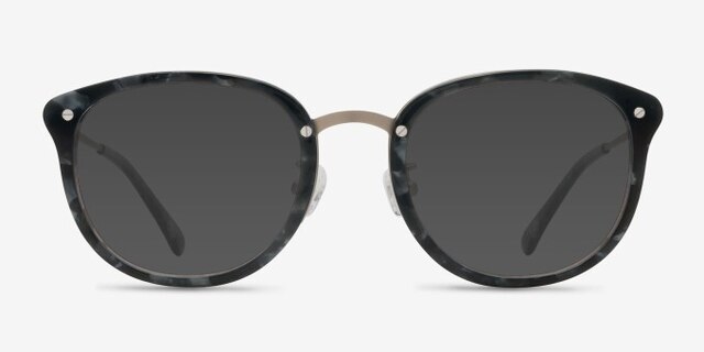 Sakura Gray Floral AcétateMontures de lunettes de vue d'EyeBuyDirect, Avec des Verres Teintés
