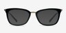 Marlene Black AcetateEyeglass Frames from EyeBuyDirect, with Tinted Lenses
