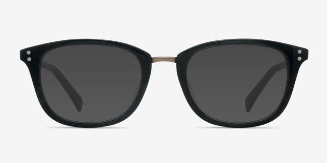 Synopsis Black Acetate-metalEyeglass Frames from EyeBuyDirect, with Tinted Lenses