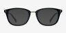 Synopsis Black Acetate-metalEyeglass Frames from EyeBuyDirect, with Tinted Lenses