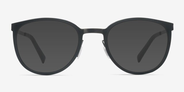 Alpha Noir AcétateMontures de lunettes de vue d'EyeBuyDirect, Avec des Verres Teintés