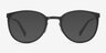 Alpha Noir AcétateMontures de lunettes de vue d'EyeBuyDirect, Avec des Verres Teintés