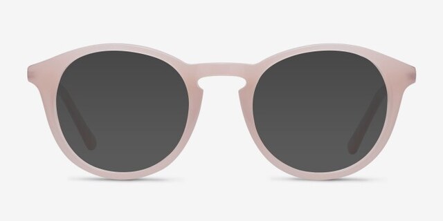 White Moon Pink Acetate-metalEyeglass Frames from EyeBuyDirect, with Tinted Lenses