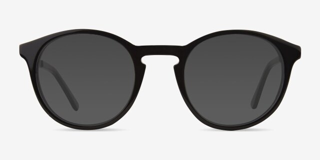 White Moon Black AcetateEyeglass Frames from EyeBuyDirect, with Tinted Lenses