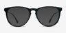 Ultraviolet Matte Black Acetate-metalEyeglass Frames from EyeBuyDirect, with Tinted Lenses