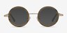 Roaring Brun Acetate-metalMontures de lunettes de vue d'EyeBuyDirect, Avec des Verres Teintés