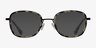 Trapeze Matte Tortoise AcétateMontures de lunettes de vue d'EyeBuyDirect, Avec des Verres Teintés