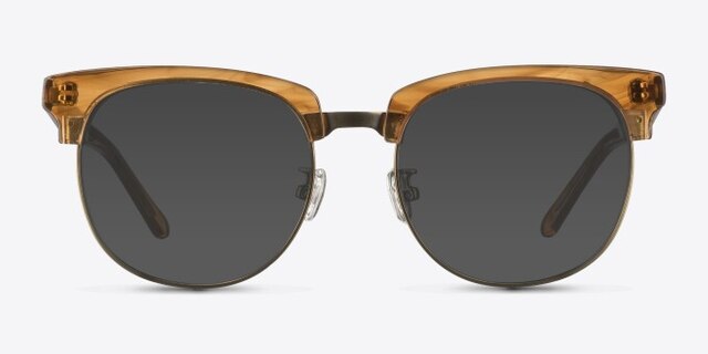Skyscraper Brown AcetateEyeglass Frames from EyeBuyDirect, with Tinted Lenses