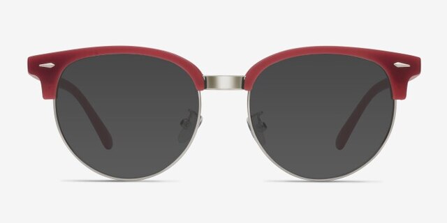 Narita Red MetalEyeglass Frames from EyeBuyDirect, with Tinted Lenses