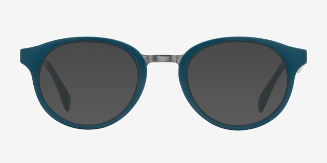 Aisu Matte Green Plastic-metalEyeglass Frames from EyeBuyDirect, with Tinted Lenses