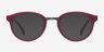 Aisu Matte Burgundy MetalEyeglass Frames from EyeBuyDirect, with Tinted Lenses