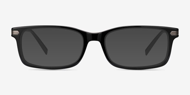 Requiem Black AcetateEyeglass Frames from EyeBuyDirect, with Tinted Lenses