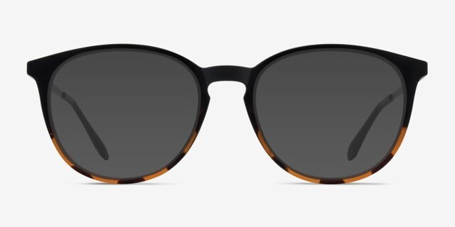 Gracious Black Tortoise MetalEyeglass Frames from EyeBuyDirect, with Tinted Lenses