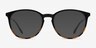 Gracious Black Tortoise MetalEyeglass Frames from EyeBuyDirect, with Tinted Lenses