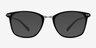 Savannah Matte Black Plastic-metalEyeglass Frames from EyeBuyDirect, with Tinted Lenses