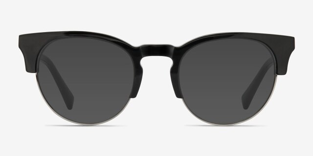 Macaw Black AcetateEyeglass Frames from EyeBuyDirect, with Tinted Lenses