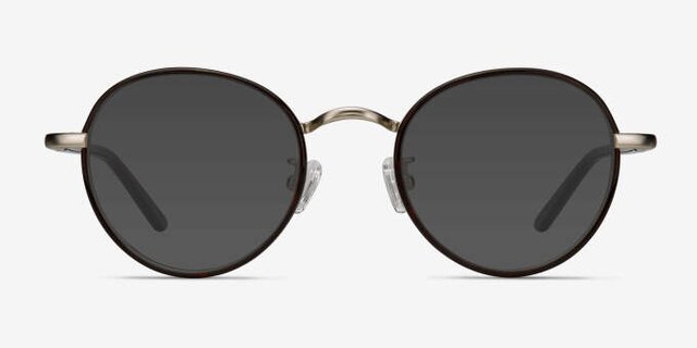 Anywhere Brun AcétateMontures de lunettes de vue d'EyeBuyDirect, Avec des Verres Teintés