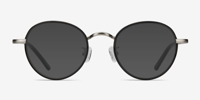 Anywhere Black AcetateEyeglass Frames from EyeBuyDirect, with Tinted Lenses