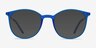 Tangent Blue MetalEyeglass Frames from EyeBuyDirect, with Tinted Lenses