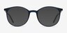 Tangent Bleu marine MétalMontures de lunettes de vue d'EyeBuyDirect, Avec des Verres Teintés