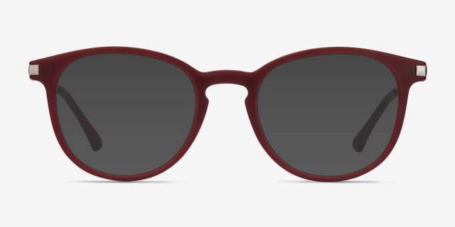 Mirando Raspberry Plastic-metalEyeglass Frames from EyeBuyDirect, with Tinted Lenses