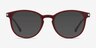 Mirando Raspberry Plastic-metalEyeglass Frames from EyeBuyDirect, with Tinted Lenses