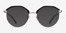 Festival Noir AcétateMontures de lunettes de vue d'EyeBuyDirect, Avec des Verres Teintés