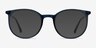 Marilou Clear Cobalt Plastic-metalEyeglass Frames from EyeBuyDirect, with Tinted Lenses